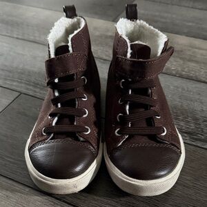Brown Kids High-Top Gymboree Shoes